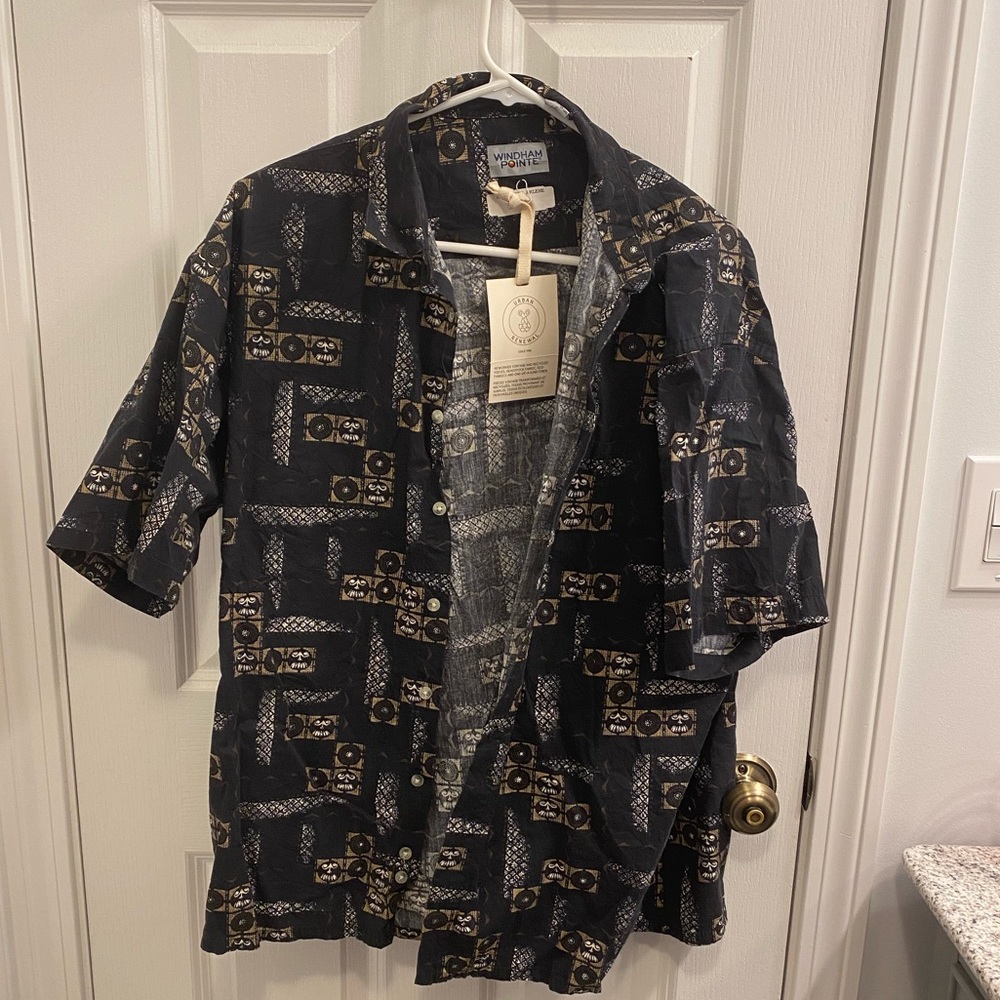 Size small oversized button down shirt for Urban Outfitters Urban Renewal line.